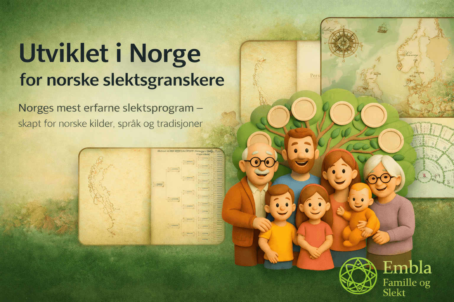Hvordan bruke Embla Familie og Slekt