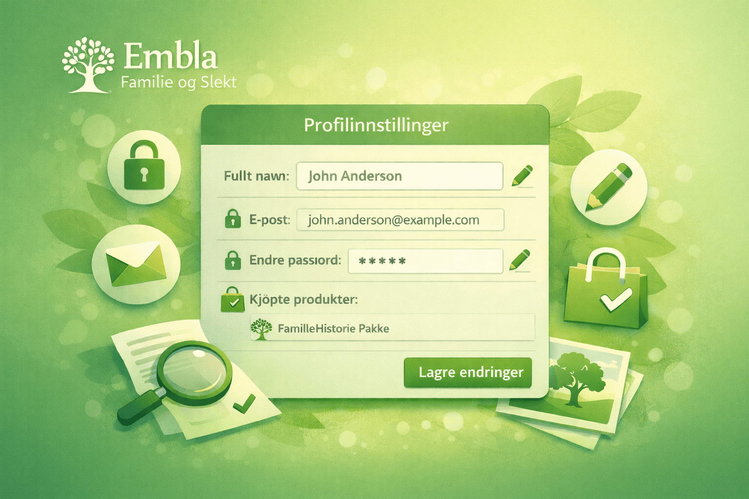 Slik bruker du den nye profilsiden i Embla Familie og Slekt