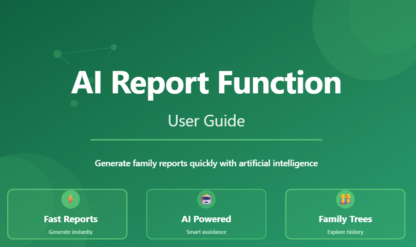 AI Report Feature – User Guide